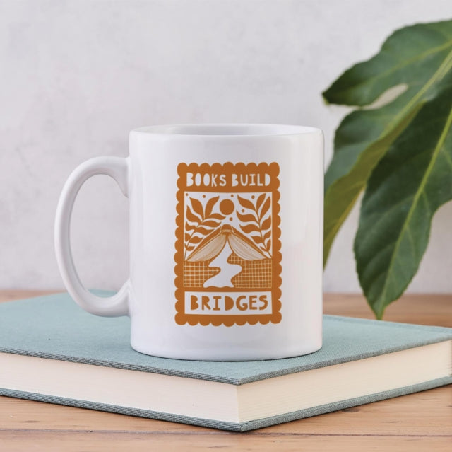 Books Build Bridges  Literary Mug