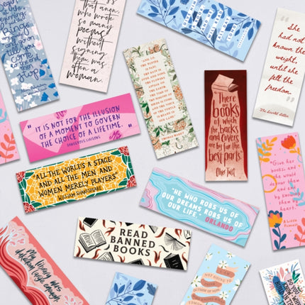 Bookishly Bookmarks Random Pack of 50