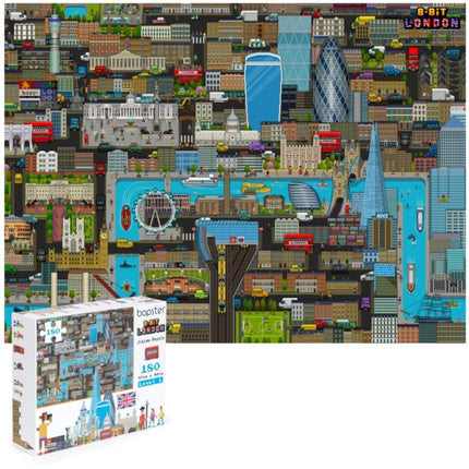 Bopster London 8Bit Pixel Jigsaw Puzzle