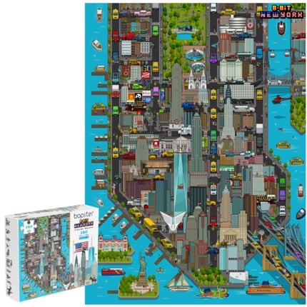 Bopster 8Bit Pixel Jigsaw Puzzle New York