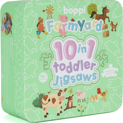 Boppi 10 in 1 Toddler Jigsaw Puzzle  Farmyard