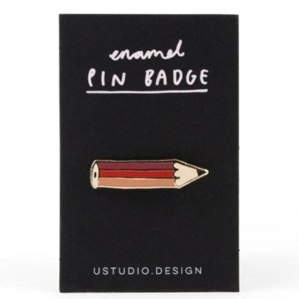Pencil Enamel Pin Badge