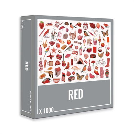 Red Jigsaw Puzzle 1000 pieces