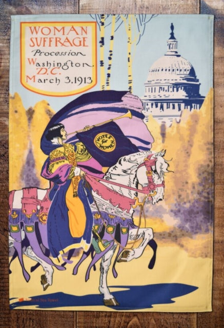 WASHINGTON DC SUFFRAGE TEA TOWEL