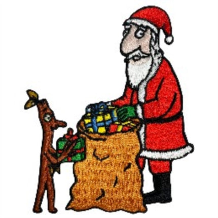 Stick Man  Santa Sew On Patch