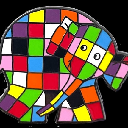 Elmer Looking Front Pin Badge