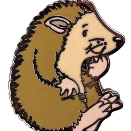 Hedgehog Character Pin Badge