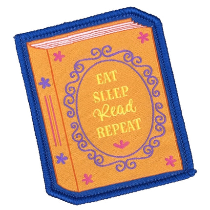 Eat Sleep Read Repeat Sew On Patch