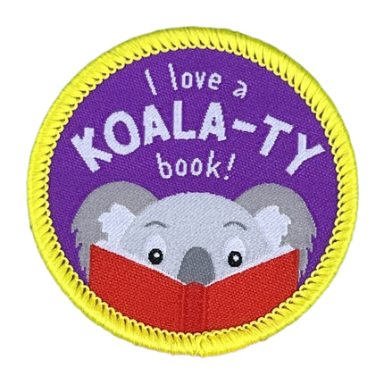 I Love a Koalaty Book Sew On Patch