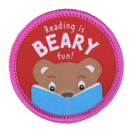 Reading is Beary Fun Sew On Patch