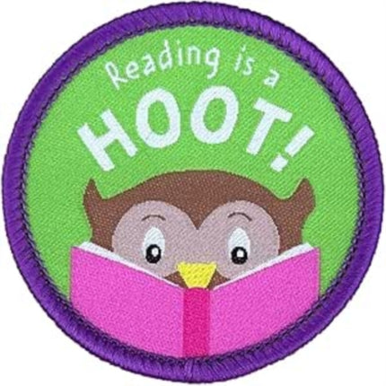 Reading is a Hoot Sew On Patch