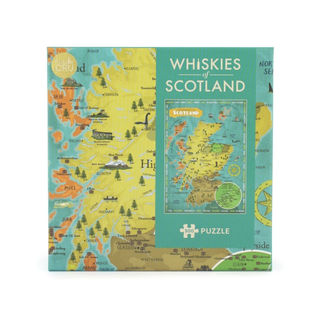 Whiskies Of Scotland  500 Piece Puzzle