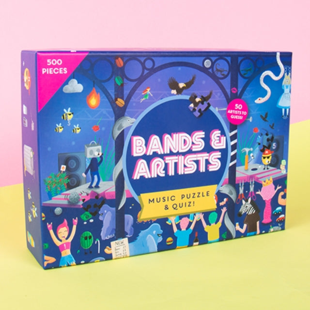 Bands  Artists Music Puzzle  Quiz. 500 Piece
