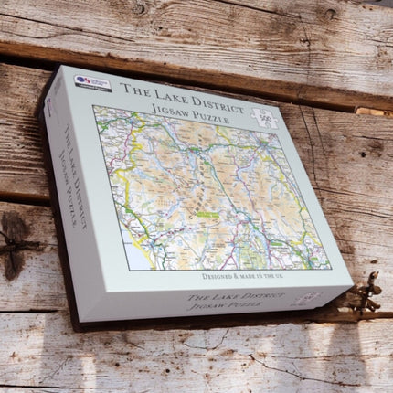 OS Map 500 Piece Premium Jigsaw Puzzle  Lake