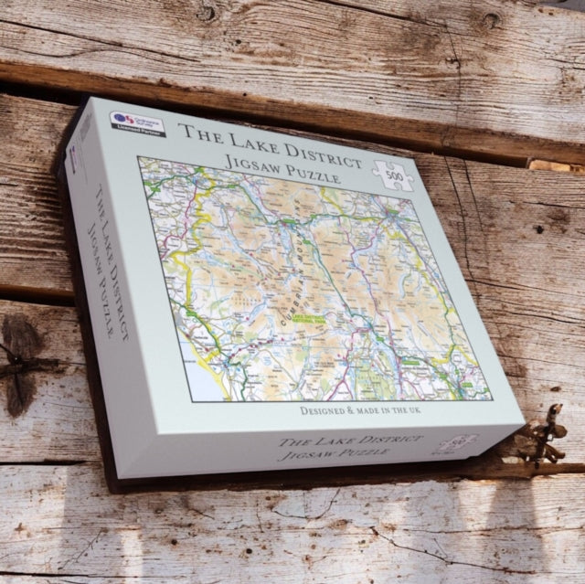 OS Map 500 Piece Premium Jigsaw Puzzle  Lake