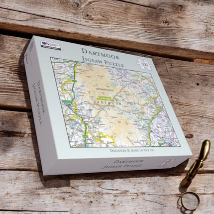 OS Map 500 Piece Premium Jigsaw Puzzle  Dartmoor
