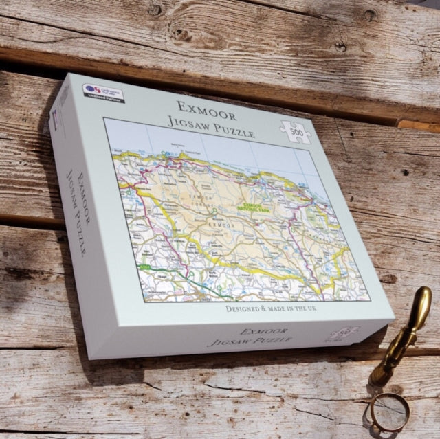 OS Map 500 Piece Premium Jigsaw Puzzle  Exmoor