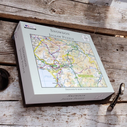 OS Map 500 Piece Premium Jigsaw Puzzle  Snowdonia