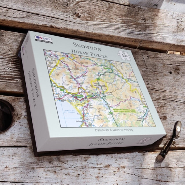 OS Map 500 Piece Premium Jigsaw Puzzle  Snowdonia