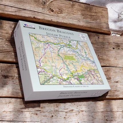 OS Map 500 Piece Premium Jigsaw Puzzle  Brecon