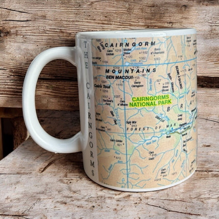 OS Map Ceramic Mug  Cairngorms National Park