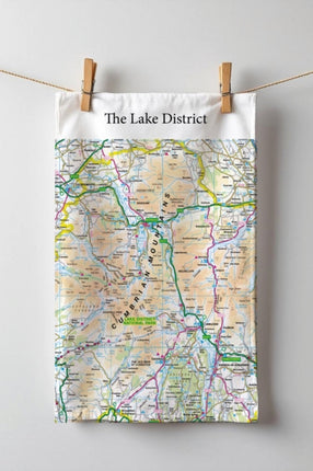 OS Map Teatowel  Lake District National Park