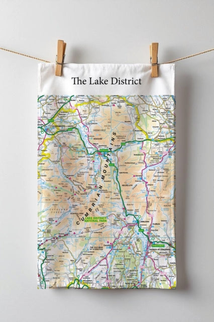 OS Map Teatowel  Lake District National Park
