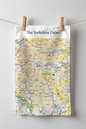 OS Map Teatowel  Yorkshire Dales National Park