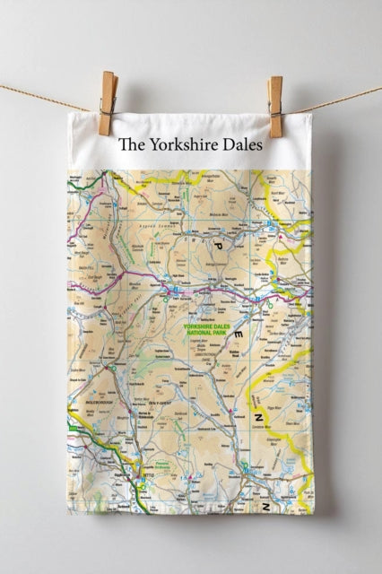 OS Map Teatowel  Yorkshire Dales National Park