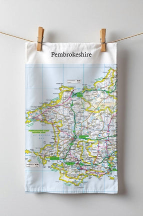OS Map Teatowel  Pembrokeshire Coast National Park