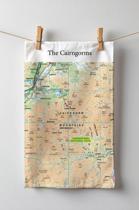 OS Map Teatowel  Cairngorms National Park