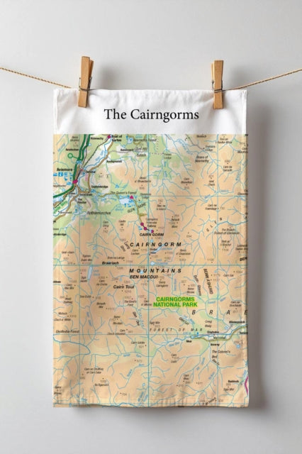 OS Map Teatowel  Cairngorms National Park
