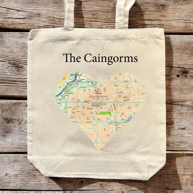 OS Map Premium Canvas Tote Bag  Cairngorms National Park