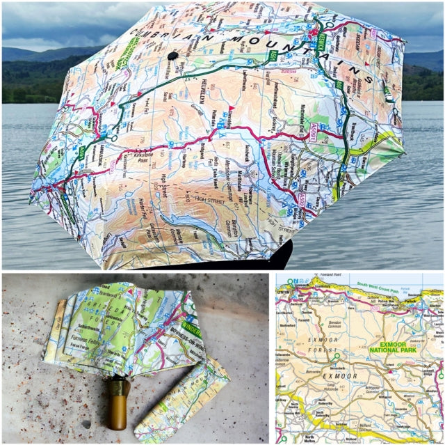 OS Map Premium Umbrella  Exmoor National Park