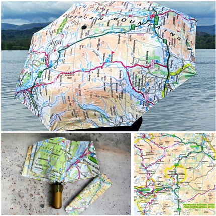 OS Map Premium Umbrella  Snowdonia National Park