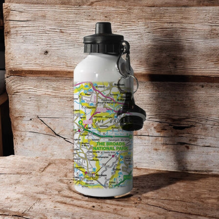 OS Map 600ml Metal Water Bottle  The Broads