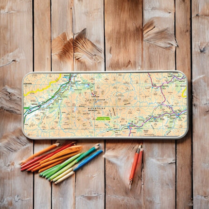 OS Map Metal Pencil Tin  Cairngorms National Park