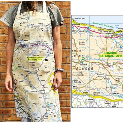 OS Map Adult Apron  Exmoor National Park