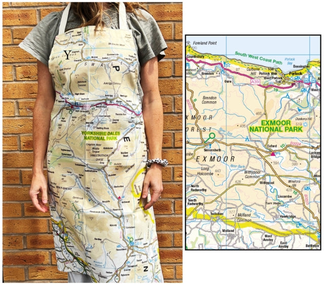 OS Map Adult Apron  Exmoor National Park