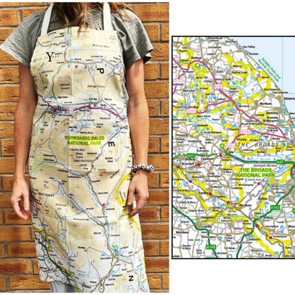 OS Map Adult Apron  The Broads