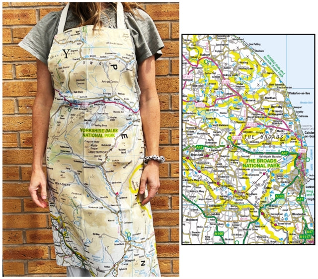 OS Map Adult Apron  The Broads