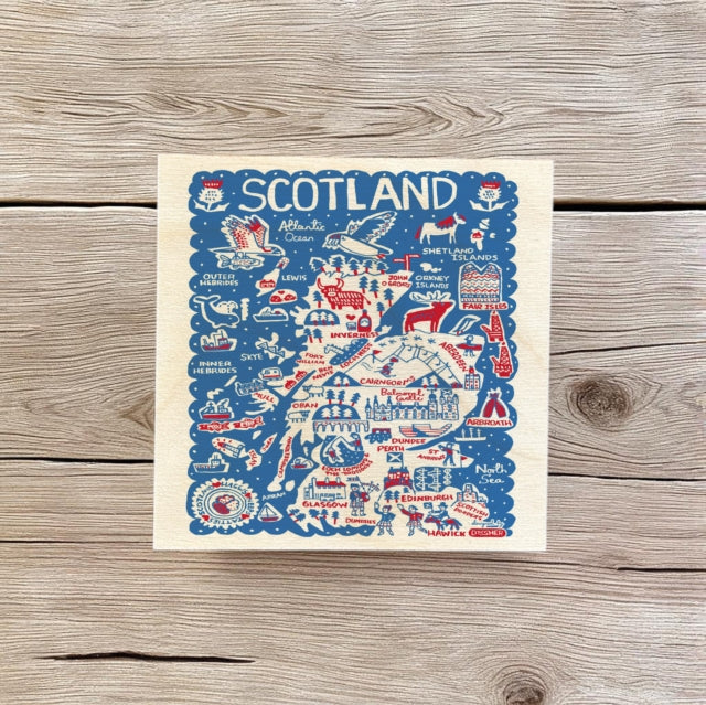 Julia Gash Wooden Coaster  Scotland