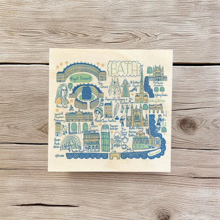 Julia Gash Wooden Coaster  Bath