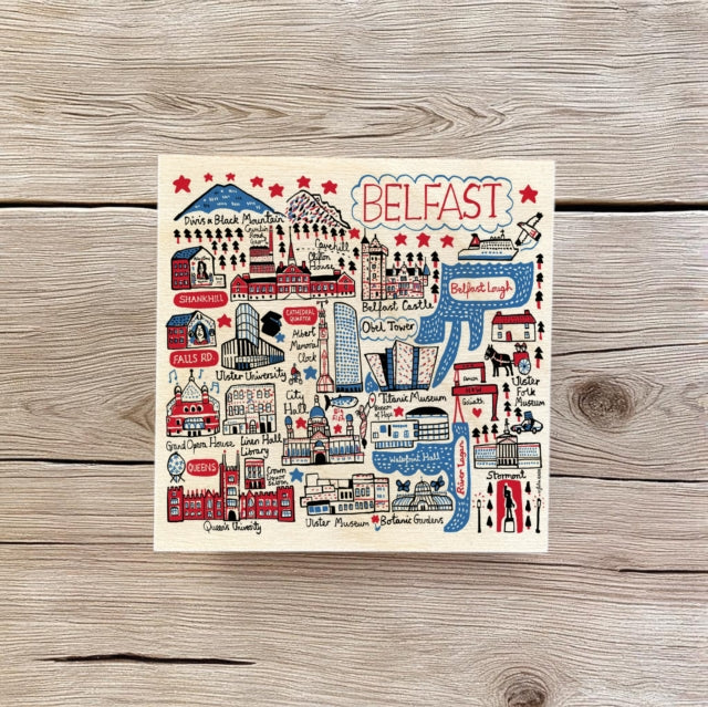 Julia Gash Wooden Coaster  Belfast