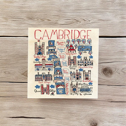 Julia Gash Wooden Coaster  Cambridge