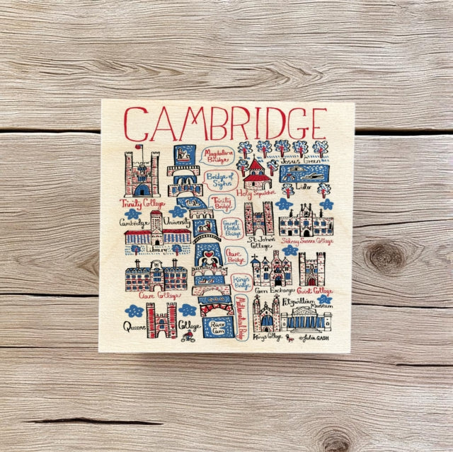 Julia Gash Wooden Coaster  Cambridge