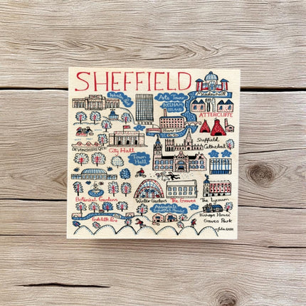 Julia Gash Wooden Coaster  Sheffield