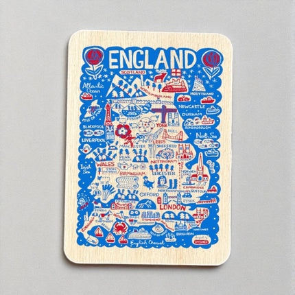 Julia Gash Wooden Magnet  England