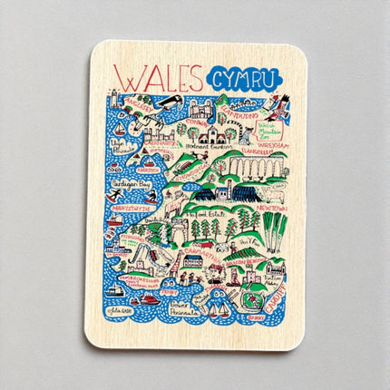 Julia Gash Wooden Magnet  Wales
