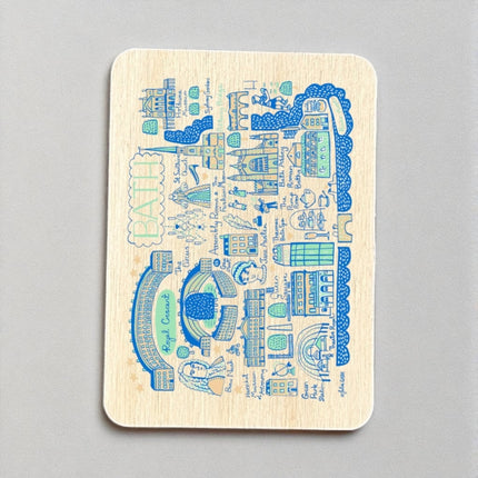 Julia Gash Wooden Magnet  Bath